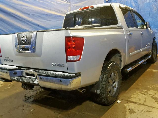 1N6AA0EC6BN322326 - 2011 NISSAN TITAN S SILVER photo 4