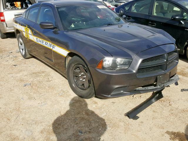 2C3CDXAT9EH311629 - 2014 DODGE CHARGER PO GRAY photo 1