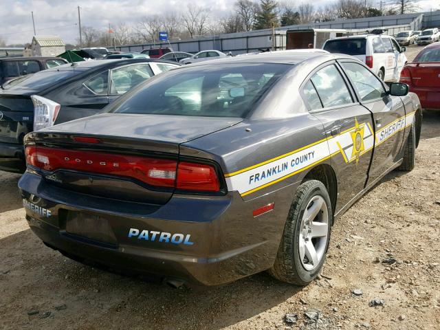 2C3CDXAT9EH311629 - 2014 DODGE CHARGER PO GRAY photo 4