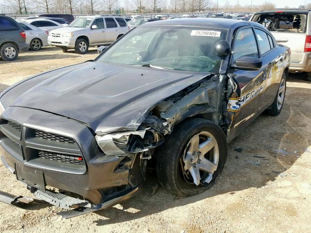 2C3CDXAT9EH311629 - 2014 DODGE CHARGER PO GRAY photo 9