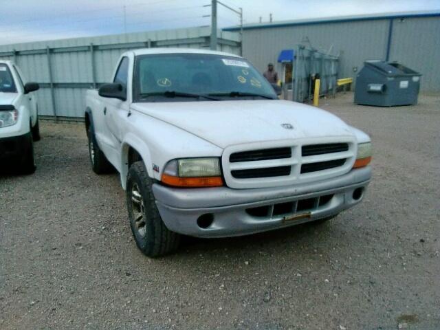 1B7FL16X92S719489 - 2002 DODGE DAKOTA BAS WHITE photo 1