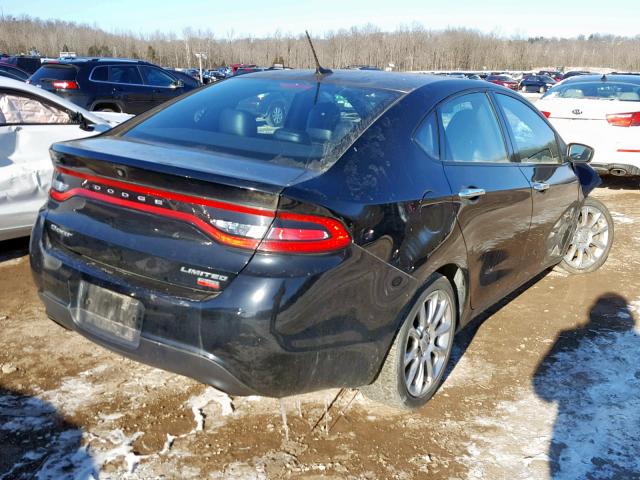 1C3CDFCH7DD285384 - 2013 DODGE DART LIMIT BLACK photo 4