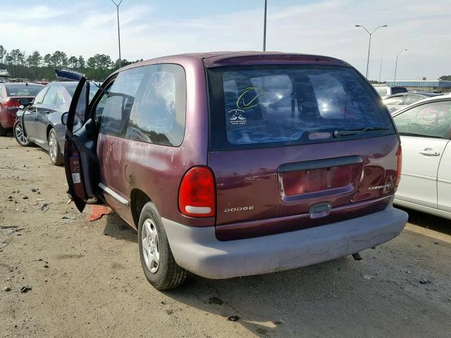 2B4FP25BXYR537789 - 2000 DODGE CARAVAN PURPLE photo 3