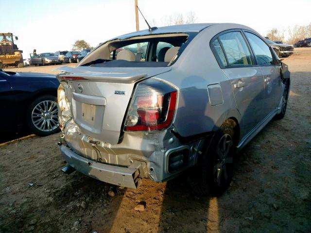 3N1AB6AP5CL770170 - 2012 NISSAN SENTRA 2.0 SILVER photo 4