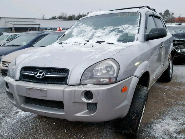 KM8JM12B95U181544 - 2005 HYUNDAI TUCSON GL SILVER photo 2