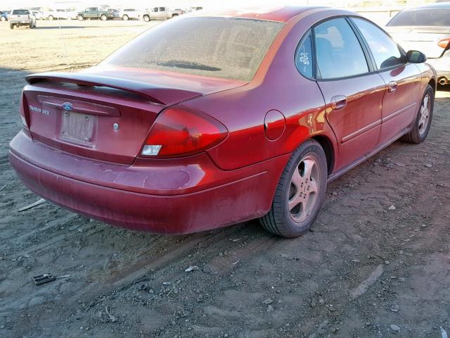 1FAFP55S63G251720 - 2003 FORD TAURUS SES MAROON photo 4