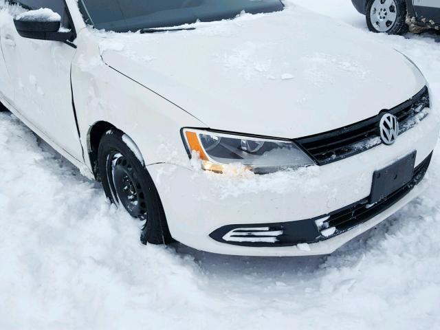 3VW2K7AJ3BM081379 - 2011 VOLKSWAGEN JETTA BASE WHITE photo 9