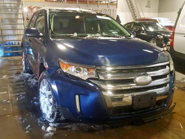 2FMDK4KC6CBA86665 - 2012 FORD EDGE LIMIT BLUE photo 1