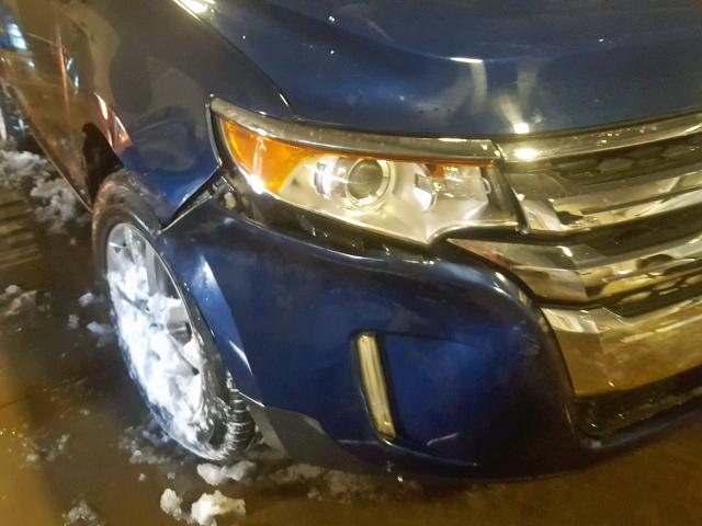 2FMDK4KC6CBA86665 - 2012 FORD EDGE LIMIT BLUE photo 10