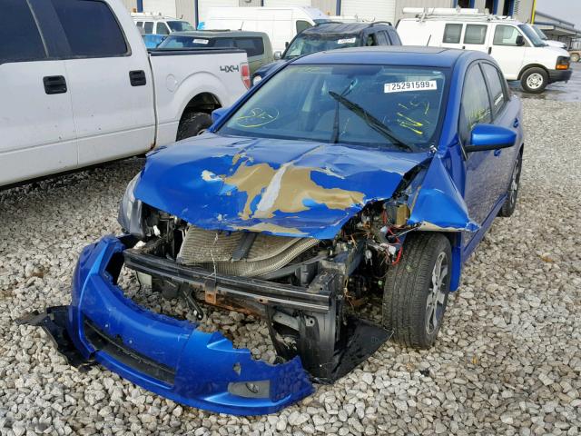 3N1AB6AP4CL718688 - 2012 NISSAN SENTRA 2.0 BLUE photo 2