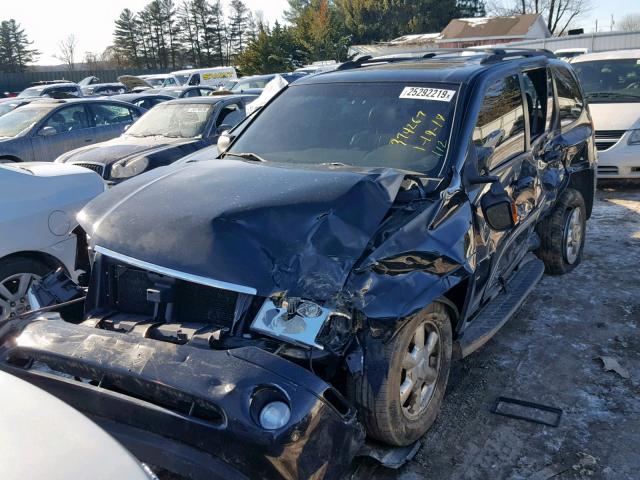 1GKDT13S922312406 - 2002 GMC ENVOY BLACK photo 2