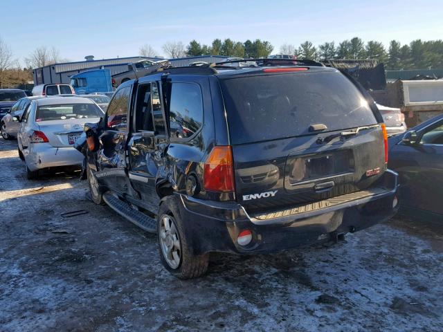 1GKDT13S922312406 - 2002 GMC ENVOY BLACK photo 3