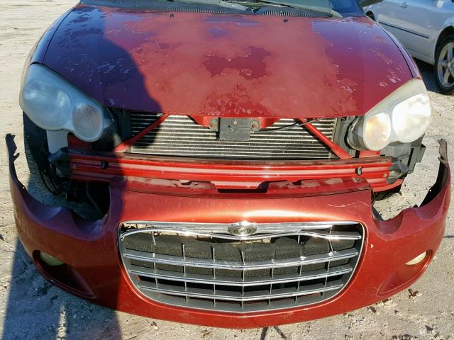 1C3EL55R85N551857 - 2005 CHRYSLER SEBRING TO MAROON photo 9