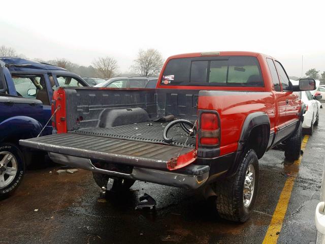 1B7KF2364XJ614380 - 1999 DODGE RAM 2500 RED photo 4