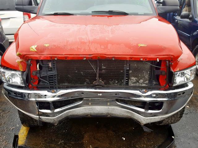 1B7KF2364XJ614380 - 1999 DODGE RAM 2500 RED photo 7