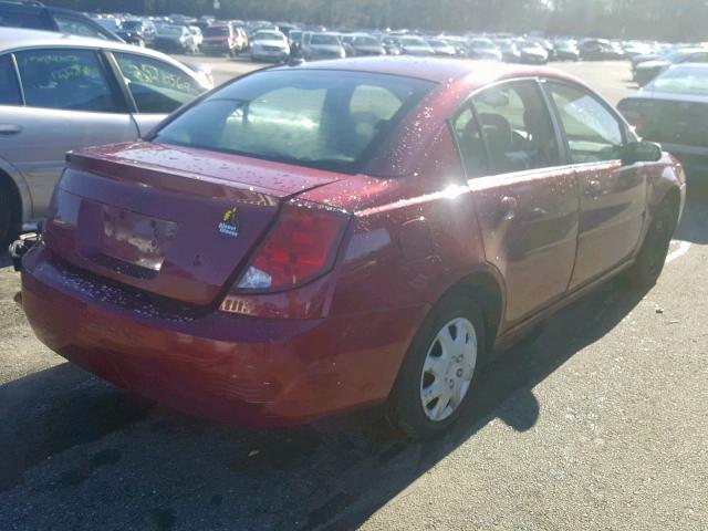 1G8AJ55F77Z133219 - 2007 SATURN ION LEVEL BURGUNDY photo 4