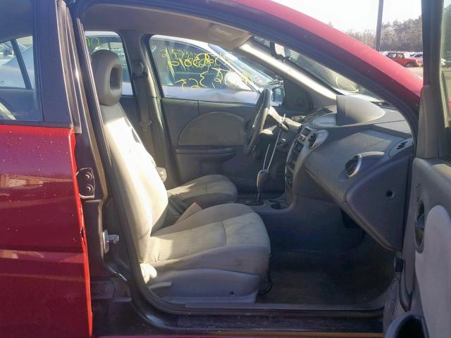 1G8AJ55F77Z133219 - 2007 SATURN ION LEVEL BURGUNDY photo 5
