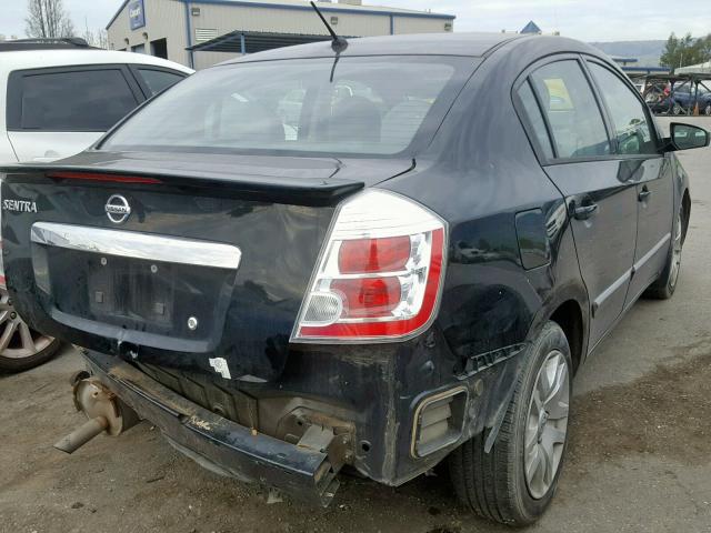 3N1AB6AP5CL732776 - 2012 NISSAN SENTRA 2.0 BLACK photo 4