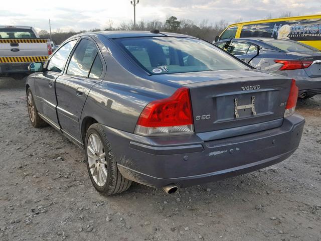 YV1RS592682671931 - 2008 VOLVO S60 2.5T GRAY photo 3