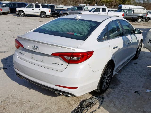 5NPE34AB4FH069807 - 2015 HYUNDAI SONATA SPO WHITE photo 4