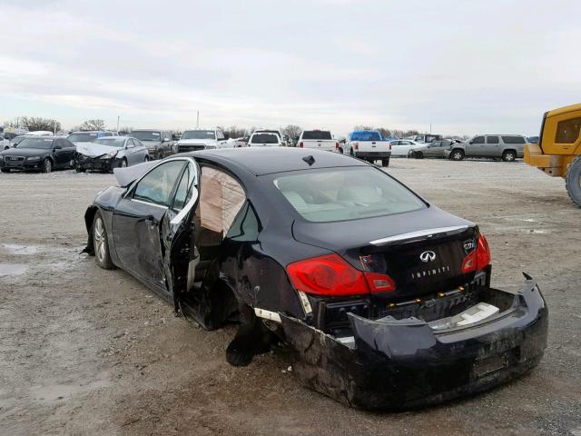 JN1CV6AR5BM402867 - 2011 INFINITI G37 BLACK photo 3