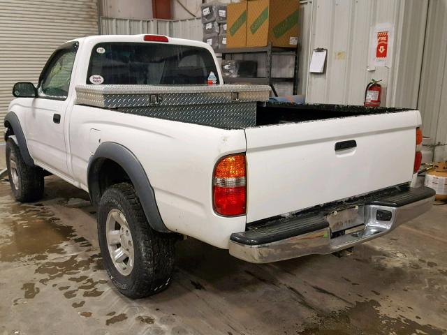 5TENM92NX3Z152590 - 2003 TOYOTA TACOMA PRE WHITE photo 3