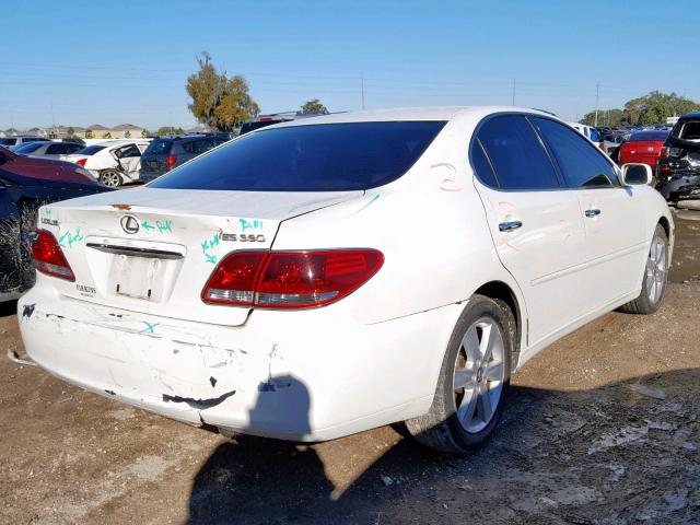 JTHBA30GX55093901 - 2005 LEXUS ES 330 WHITE photo 4