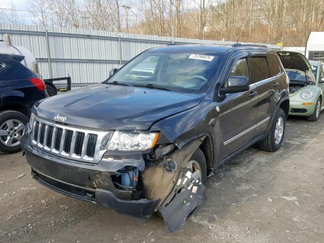 1J4RR4GG1BC529704 - 2011 JEEP GRAND CHER GRAY photo 2