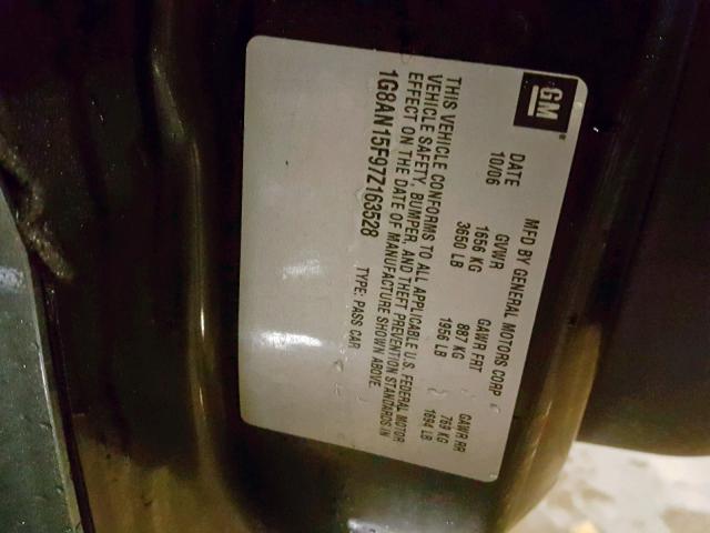 1G8AN15F97Z163528 - 2007 SATURN ION LEVEL CHARCOAL photo 10