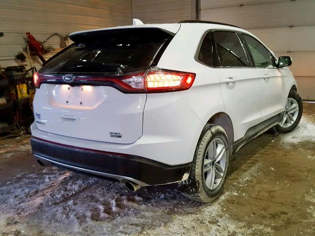 2FMPK4J90JBB39389 - 2018 FORD EDGE SEL WHITE photo 4