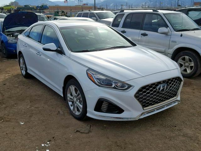 5NPE34AF3KH737190 - 2019 HYUNDAI SONATA LIM WHITE photo 1