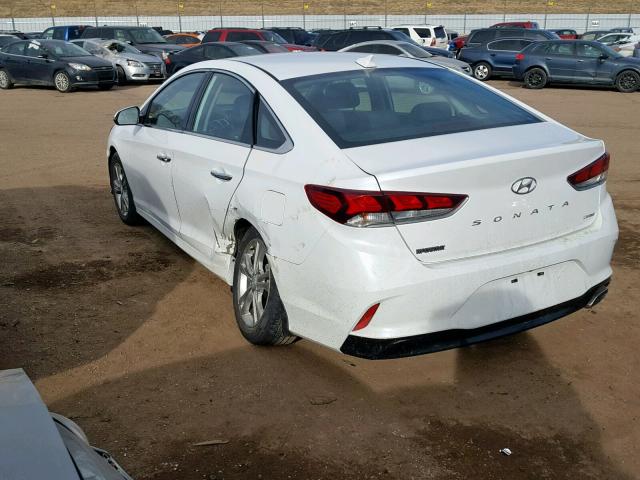 5NPE34AF3KH737190 - 2019 HYUNDAI SONATA LIM WHITE photo 3