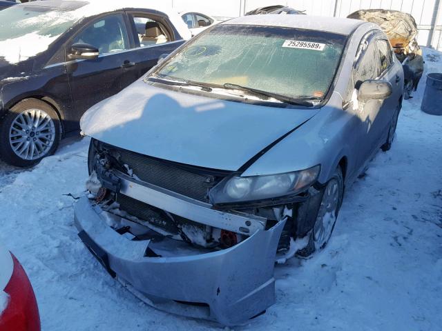 2HGFA16299H015564 - 2009 HONDA CIVIC DX SILVER photo 2