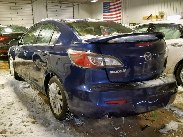 JM1BL1VF1C1503375 - 2012 MAZDA 3 I BLUE photo 3