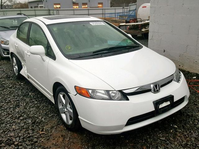 2HGFA16938H502268 - 2008 HONDA CIVIC EXL WHITE photo 1