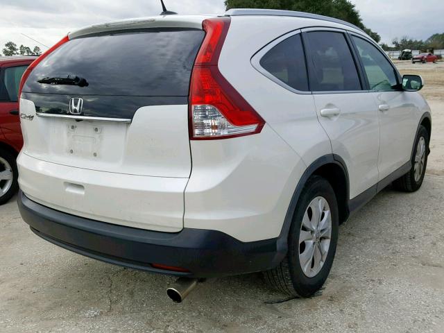 5J6RM3H72CL008872 - 2012 HONDA CR-V EXL WHITE photo 4