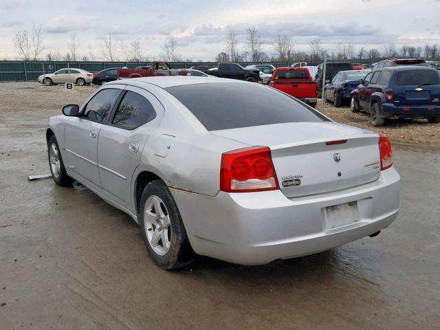 2B3CA3CV1AH152600 - 2010 DODGE CHARGER SX SILVER photo 3