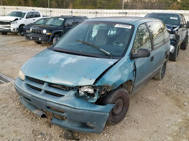 2B4GP25G2XR347550 - 1999 DODGE CARAVAN GREEN photo 2