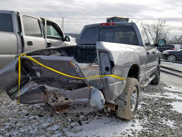 3D7KS28C85G796437 - 2005 DODGE RAM 2500 S GRAY photo 4