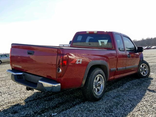 1GCDT196958250741 - 2005 CHEVROLET COLORADO MAROON photo 4