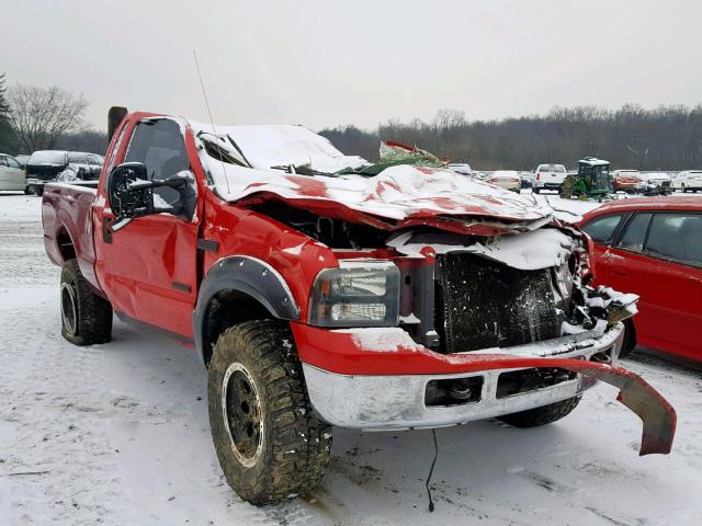 1FTWX31P15EC34239 - 2005 FORD F350 SRW S RED photo 1