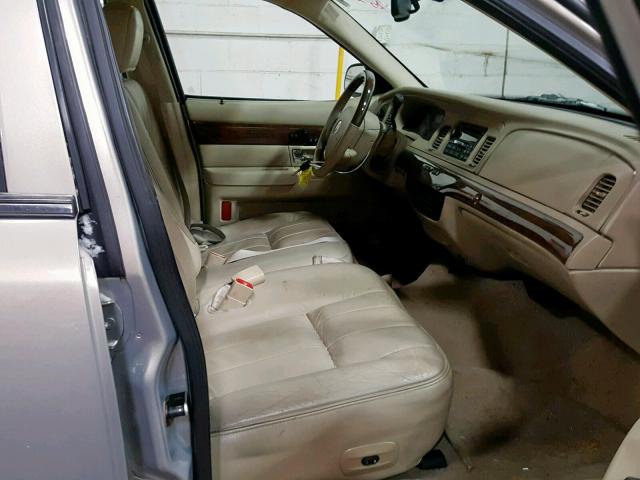 2MEHM75V39X625459 - 2009 MERCURY GRAND MARQ TAN photo 5