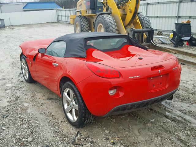 1G2MB35B57Y114342 - 2007 PONTIAC SOLSTICE RED photo 3