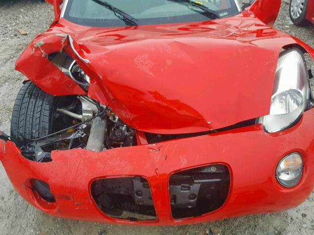 1G2MB35B57Y114342 - 2007 PONTIAC SOLSTICE RED photo 7