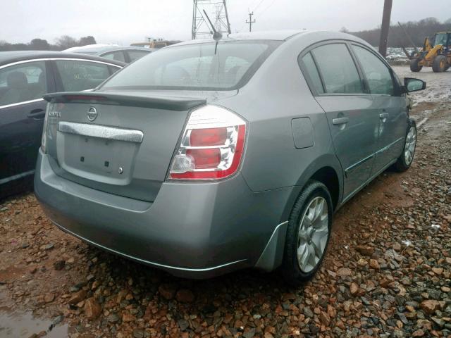 3N1AB6AP7CL674783 - 2012 NISSAN SENTRA 2.0 GRAY photo 4