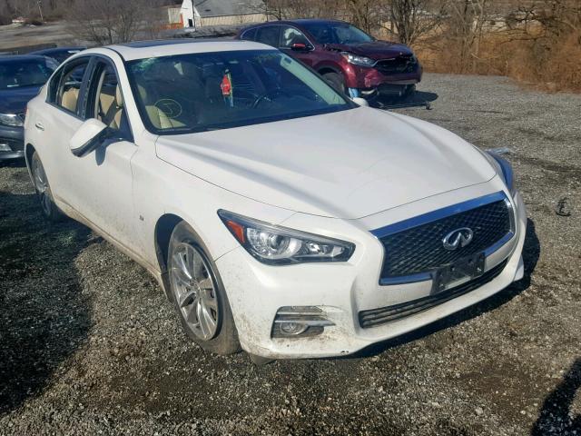 JN1BV7AR0FM391168 - 2015 INFINITI Q50 BASE WHITE photo 1