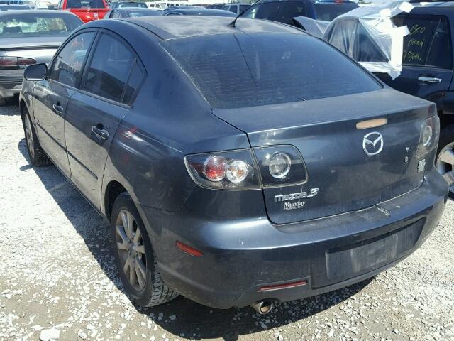 JM1BK323081148845 - 2008 MAZDA 3 S GRAY photo 3