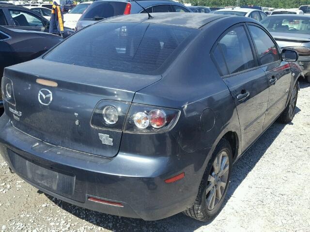 JM1BK323081148845 - 2008 MAZDA 3 S GRAY photo 4