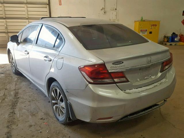 19XFB2F95DE051576 - 2013 HONDA CIVIC EXL SILVER photo 3