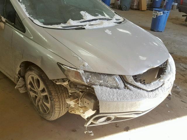 19XFB2F95DE051576 - 2013 HONDA CIVIC EXL SILVER photo 9